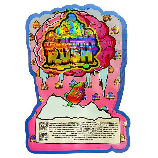 3.5g Shaped Mylar Storage Bag - Brain Freeze (50 Count)