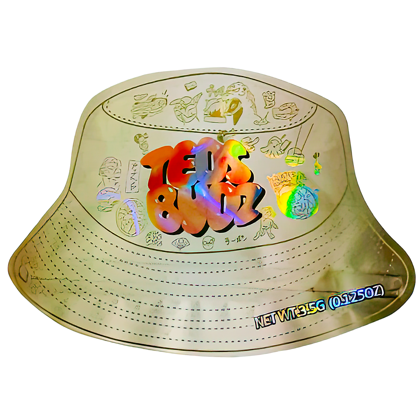 3.5g Shaped Mylar Storage Bag - Teds (50 Count)