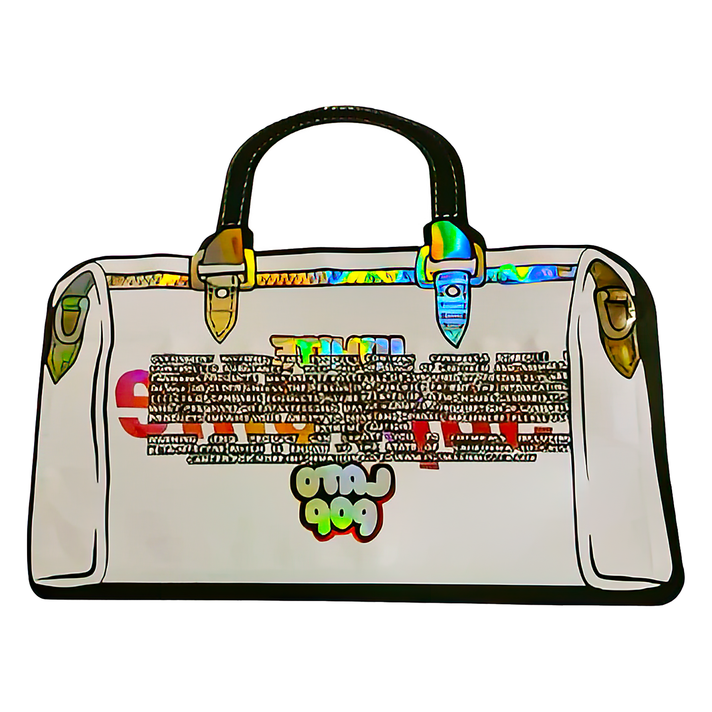 3.5g Shaped Mylar Storage Bag - White Suprime (50 Count)