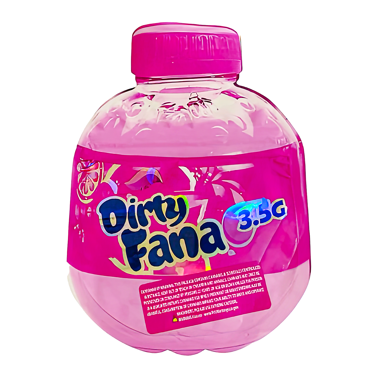 3.5g Shaped Mylar Storage Bag - Pink Fana (50 Count)
