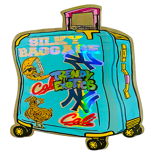 3.5g Shaped Mylar Storage Bag - Silky Storage Baggage Trendy(50 Count)