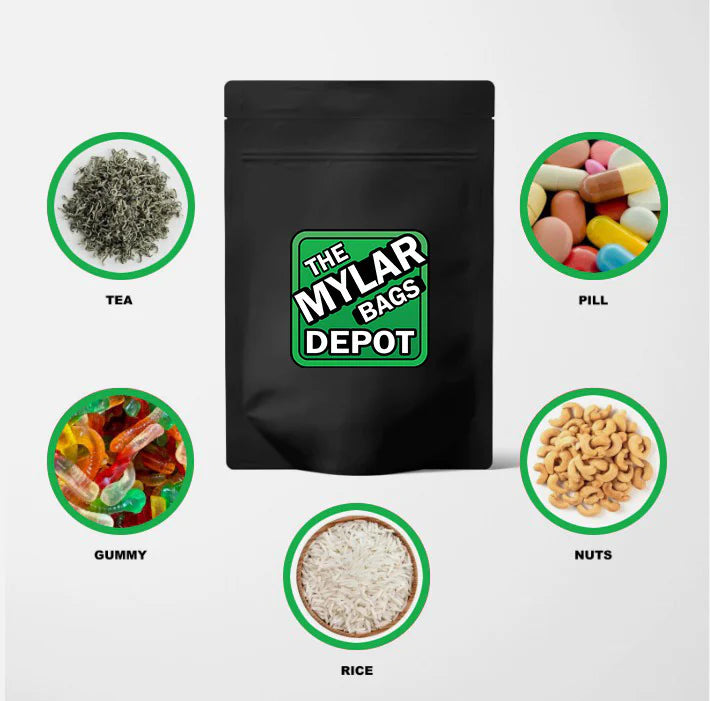 3.5g Shaped Mylar Bag - High Tolerance Brain Candy (50 Count)