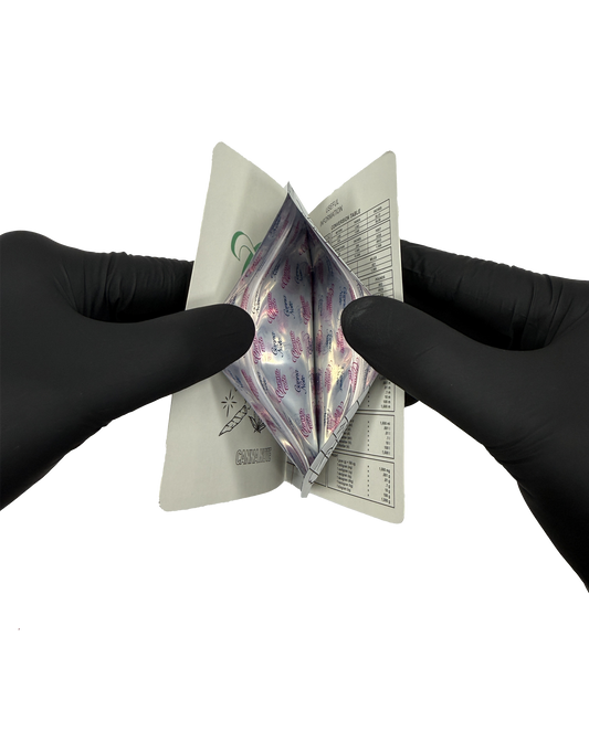 12 Count 4.5" - 3.5" Notebook-Style Mylar Bags Red