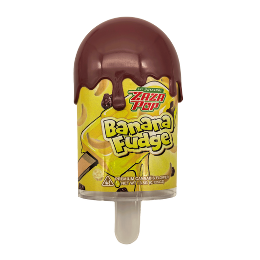 3.5g Popsicle Jar - Zaza Pop Banana Fudge (12 Count)