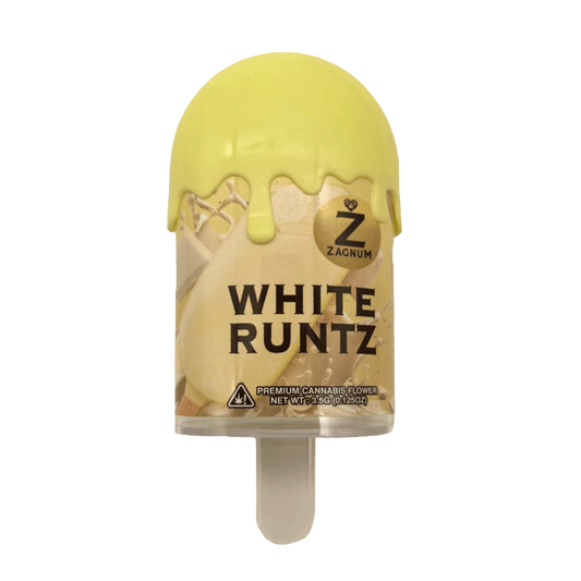 3.5g Popsicle Jar - Zagnum White Runtz (12 Count)