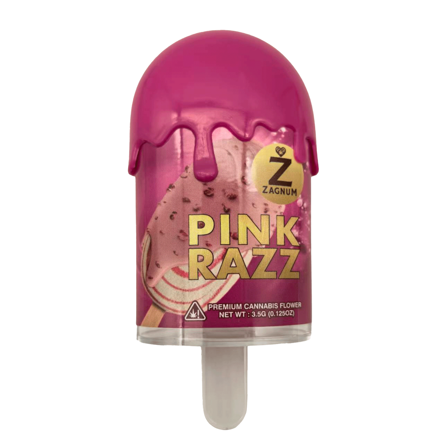 3.5g Popsicle Jar - Zagnum Pink Razz (12 Count)