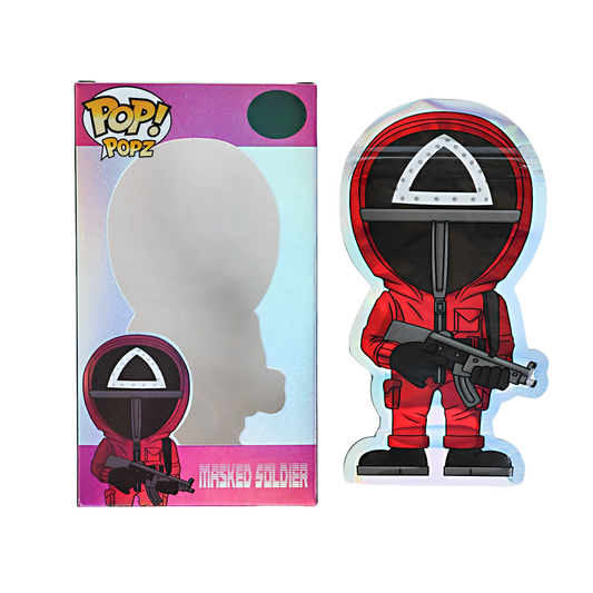 3.5g Mylar Bag with Window Box - POP Masked Soldier Squid Game (25 Bags+25 Boxes)