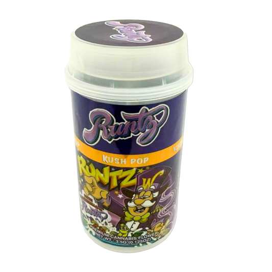 Mylar Bags, herb Mylar Bags, Where to buy mylar bags, Custom mylar bags near me, Mylar Bags Wholesale. Kush Pop 3.5g Runtz Cap'n Punch Push-Up Jar