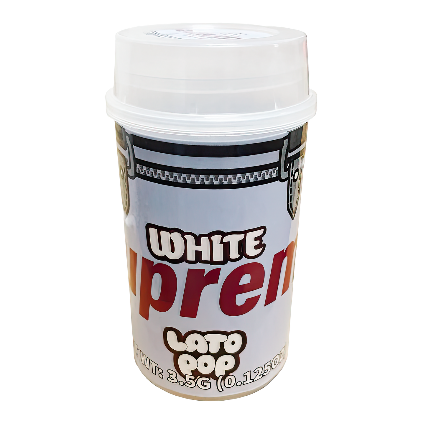 3.5g Push-Up Jar - White Supreme Lato Pop (10 Count)