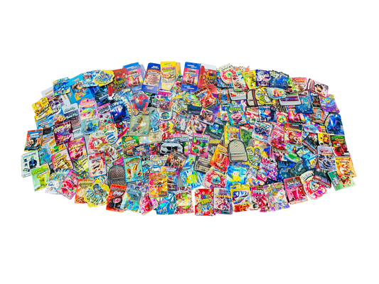 100-Count Mystery Mix 3.5 Mylar Bags – Random Assorted Designs, Shapes & Styles Variety Bundle