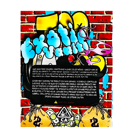 1g Exotic Mylar Bag - Exotic Vault (100 Count)