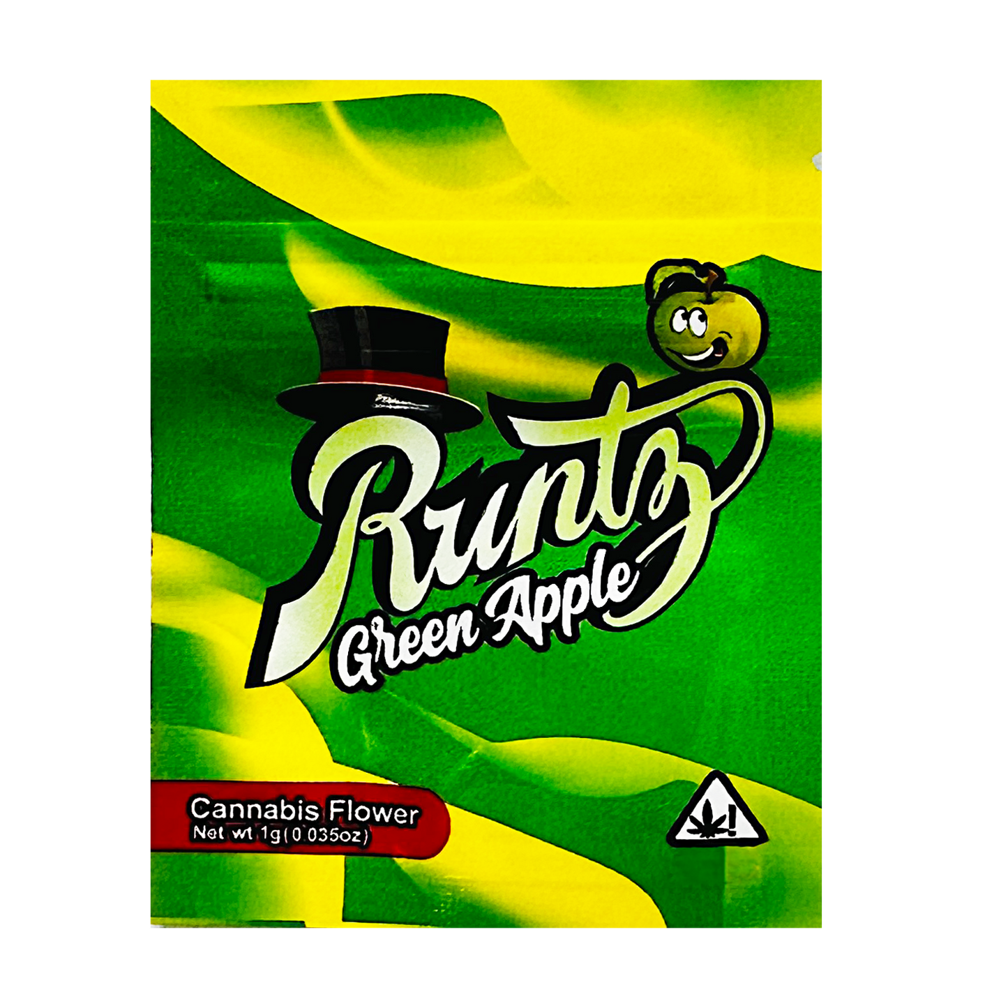 1g Exotic Mylar Bag - Runtz Green Apple (100 Count)