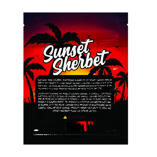 1g Exotic Mylar Bag - Sunset Sherbet (100 Count)