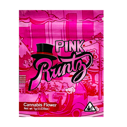 1g Exotic Mylar Bag - Pink Runtz (100 Count)
