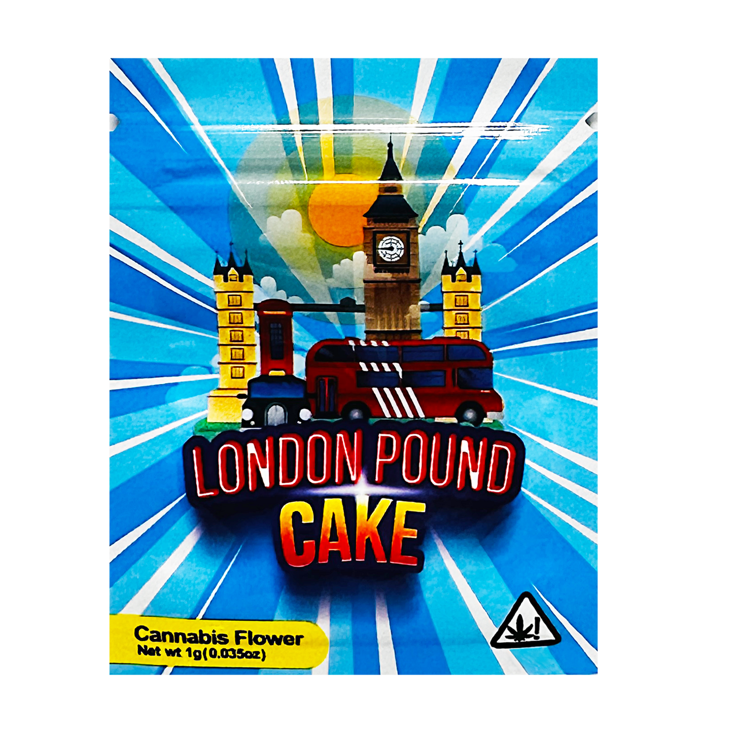 1g Exotic Mylar Bag - London Pound Cake (100 Count)