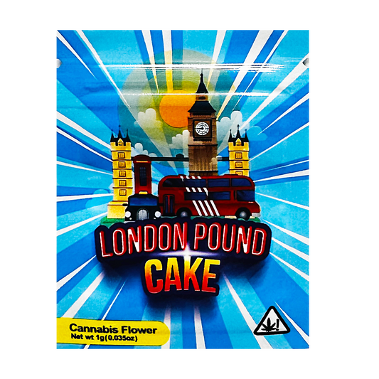 1g Exotic Mylar Bag - London Pound Cake (100 Count)