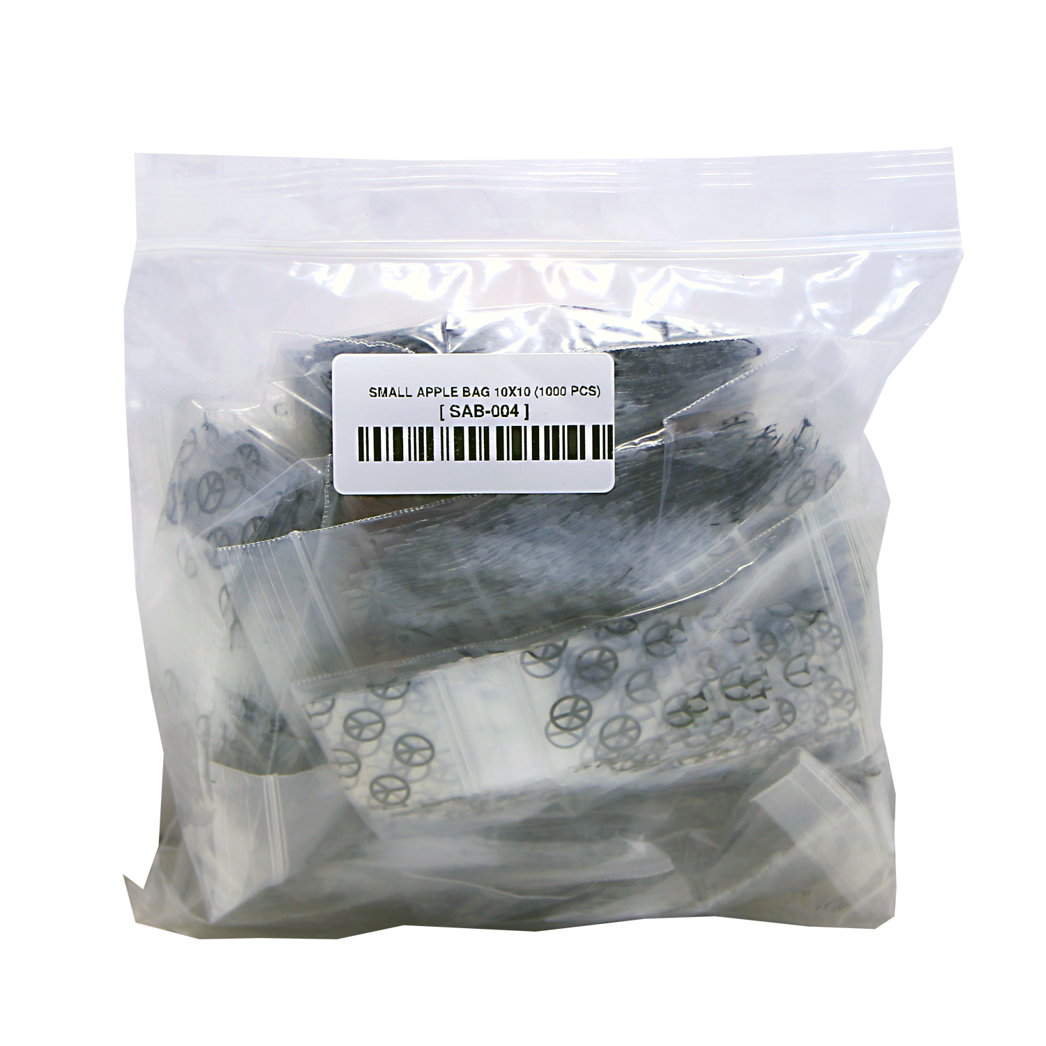 Mylar Bags, herb Mylar Bags, Where to buy mylar bags, Custom mylar bags near me, Mylar Bags Wholesale. Apple Bags. Small clear plastic bags with a label on a white background