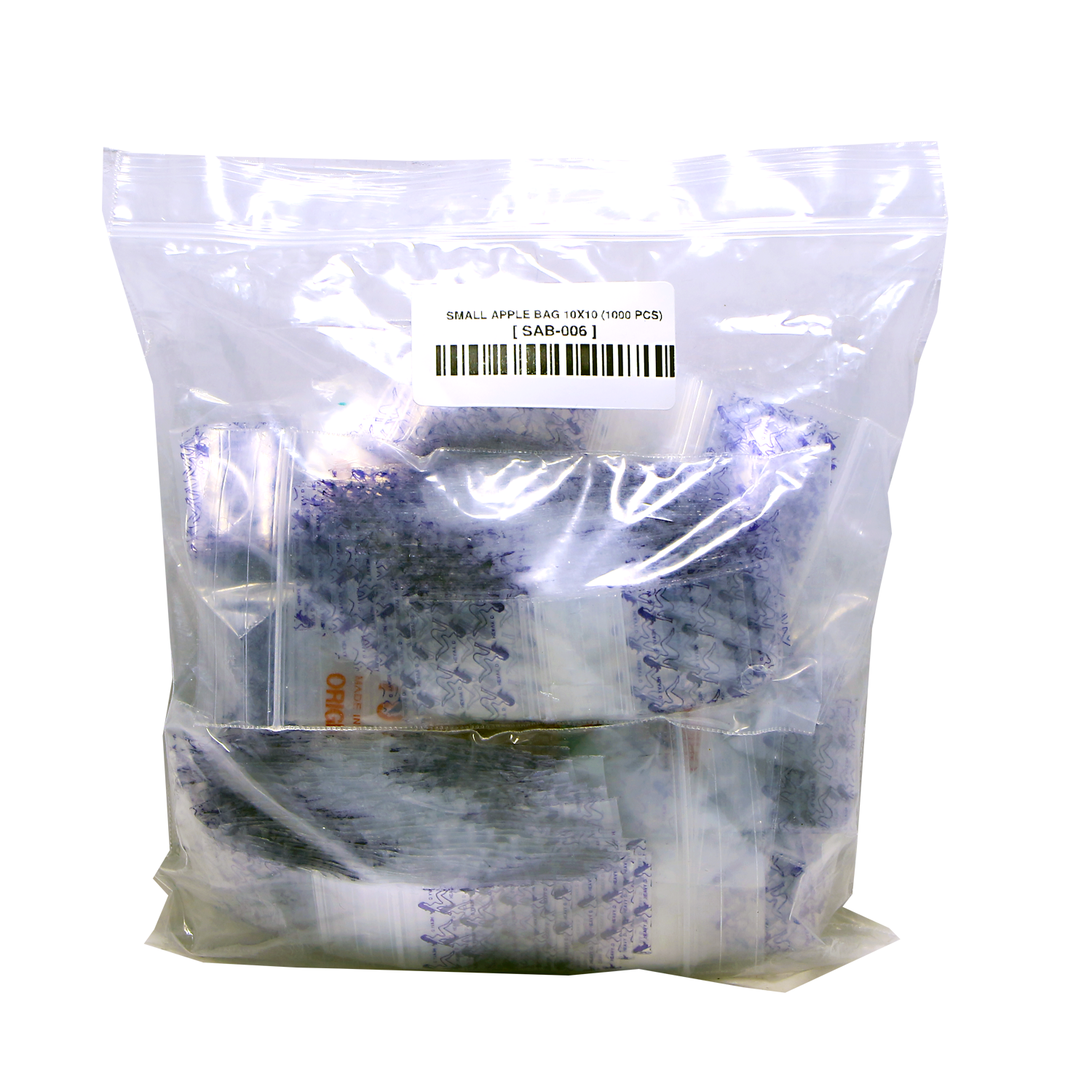 Mylar Bags, herb Mylar Bags, Where to buy mylar bags, Custom mylar bags near me, Mylar Bags Wholesale. Apple Bags. Clear plastic bag with small apples inside on a white background