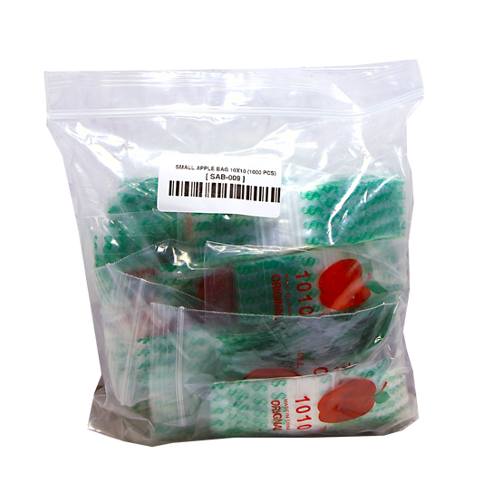 Mylar Bags, herb Mylar Bags, Where to buy mylar bags, Custom mylar bags near me, Mylar Bags Wholesale. Apple Bags. Clear plastic bag with small apple-shaped bags inside, on a white background