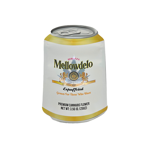 3.5g Shaped Mylar Bag - Mellowdelo (50 Count)