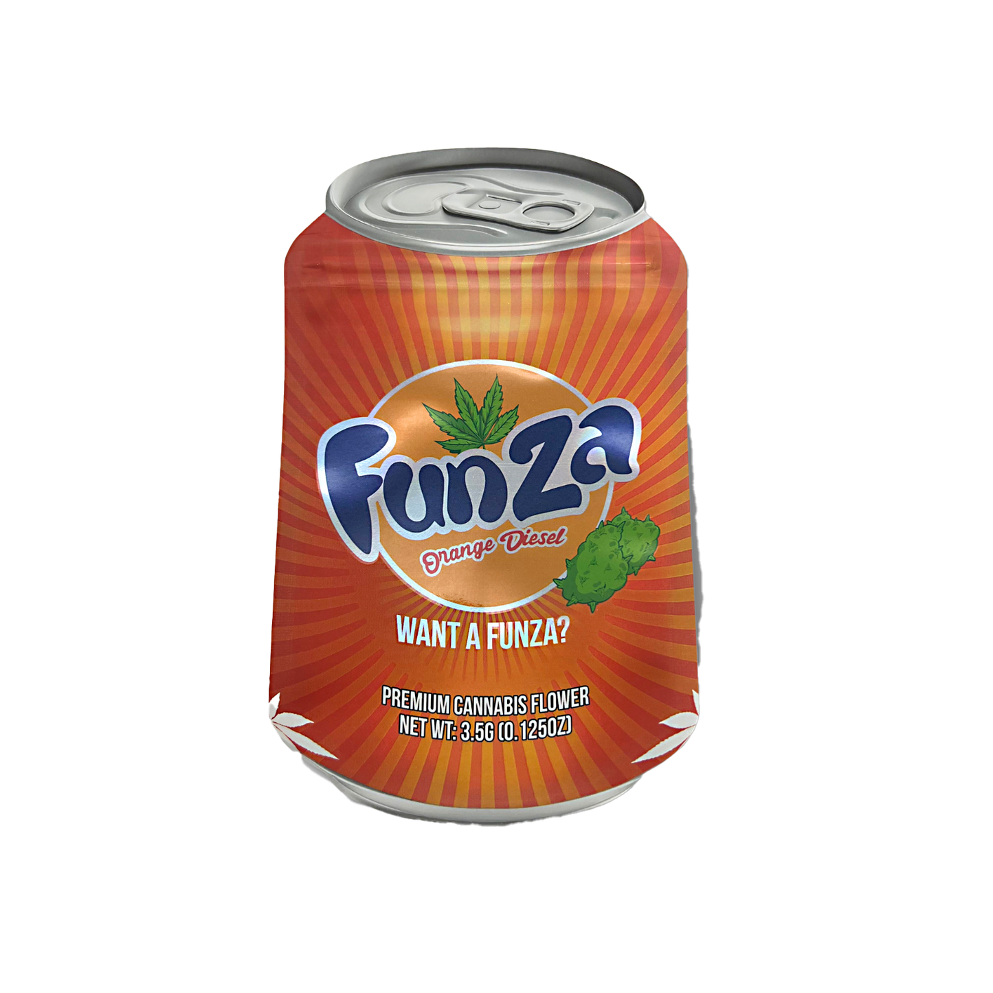 3.5g Shaped Mylar Bag - Funza (50 Count)
