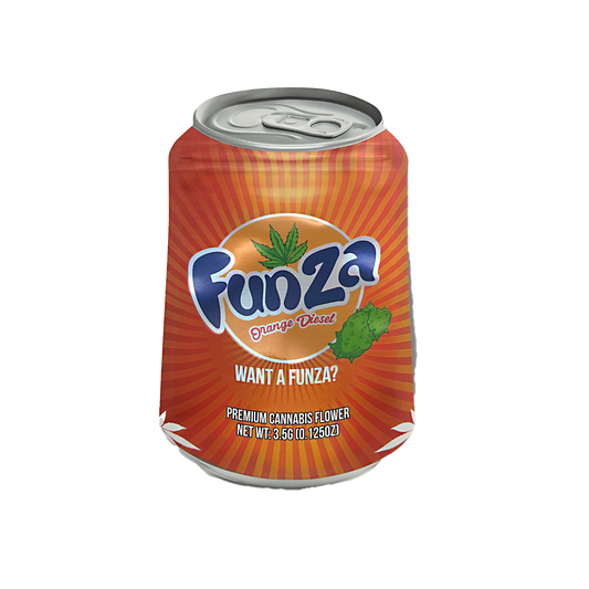 3.5g Shaped Mylar Bag - Funza (50 Count)