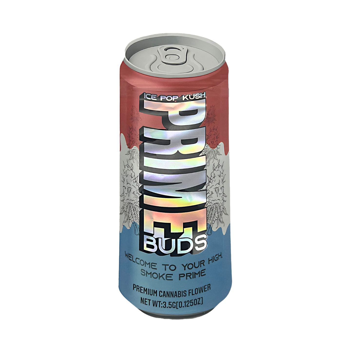 3.5g Shaped Mylar Bag - Prime Buds (50 Count)