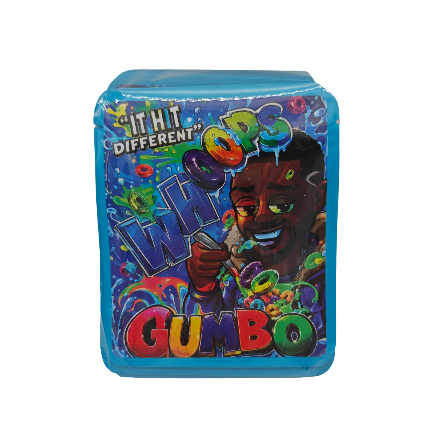 32 Pack - 7g Thick Sticker Mylar Bags - Premium Smell Proof Packaging - Whoops Gumbo