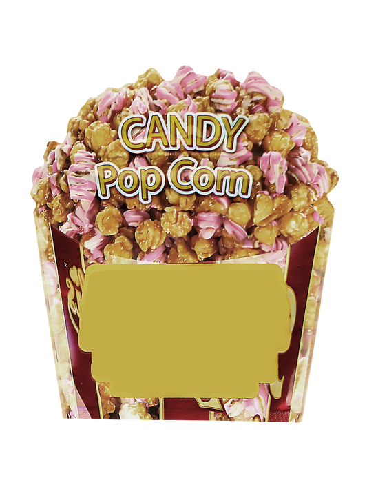 3.5g Shaped Mylar Bag - Zabores Candy Popcorn (50 Count)