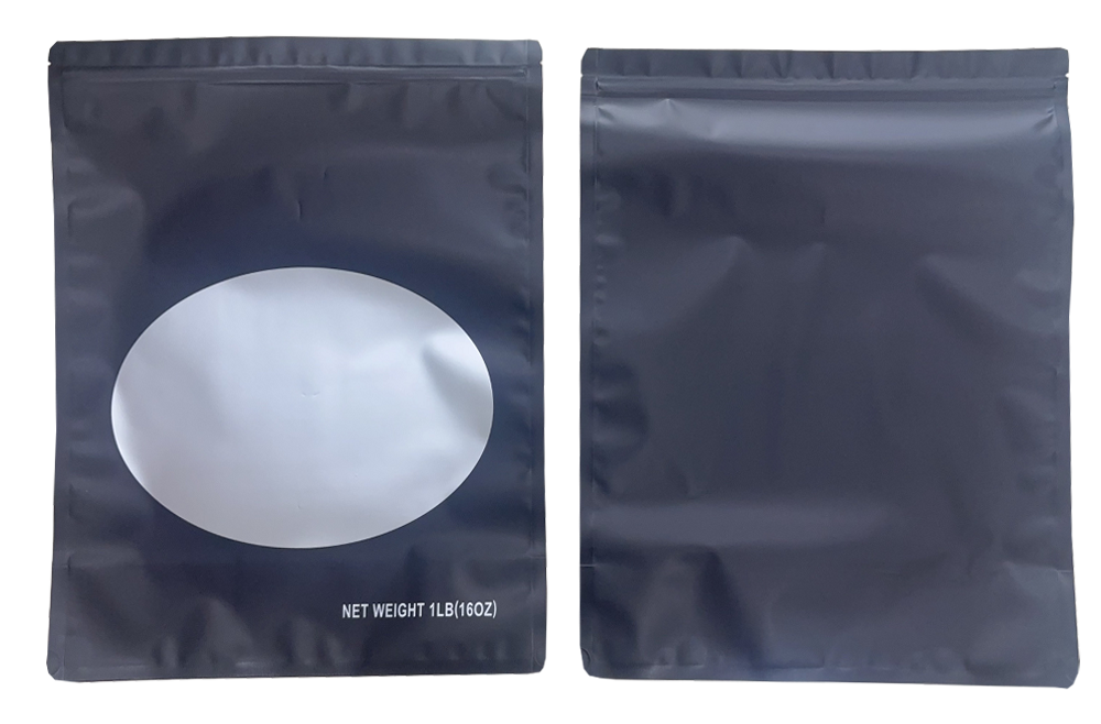 1lb Solid Color Mylar Storage Bag - Grey (25 Count)