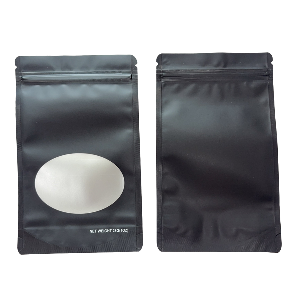 1oz Solid Color Mylar Storage Bag - Grey (50 Count)