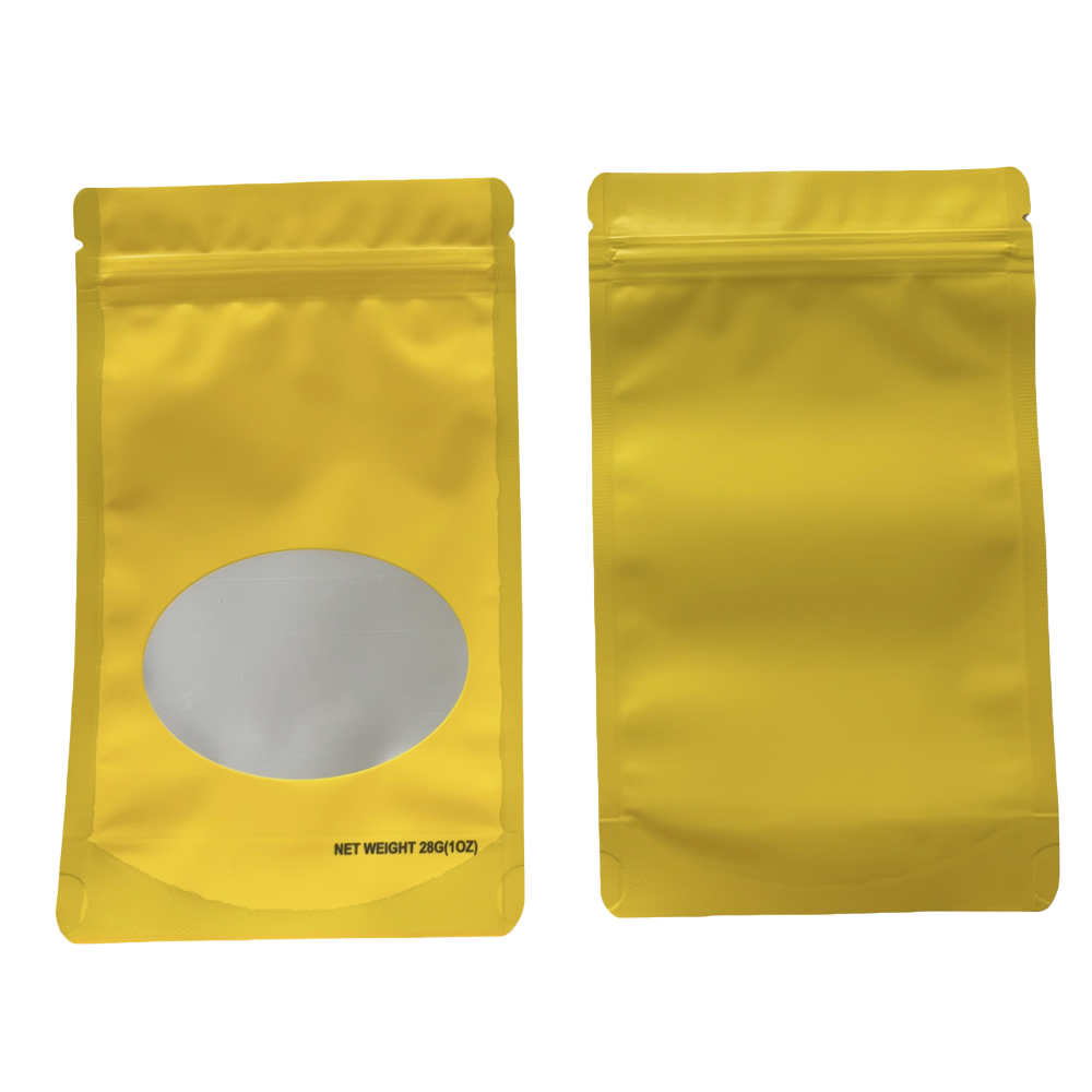 1oz Solid Color Mylar Storage Bag - Gold (50 Count)