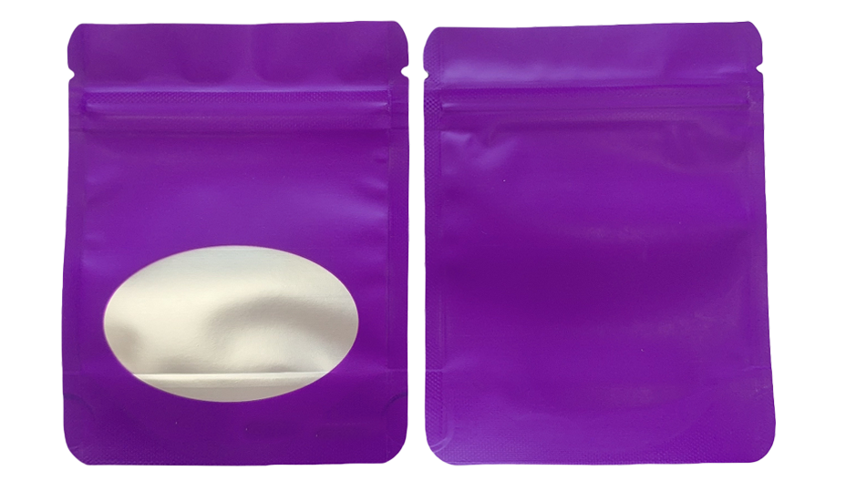 Solid Color Zip-Seal Foil Pouches (12"x16") Oval Window Selection (25 Count)