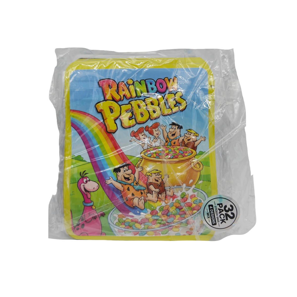 32 Pack - 3.5g Thick Sticker Mylar Bags - Premium Smell Proof Packaging Mix - Pebbles Set