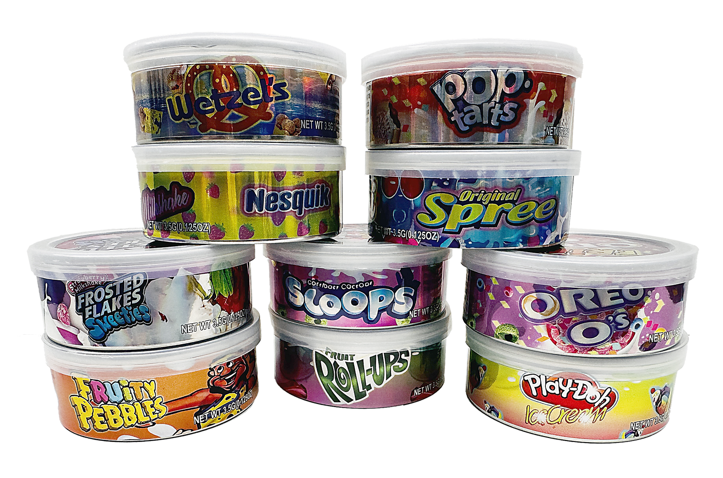3.5g Tin Can Container - (12 Count) Fruity Pebbles