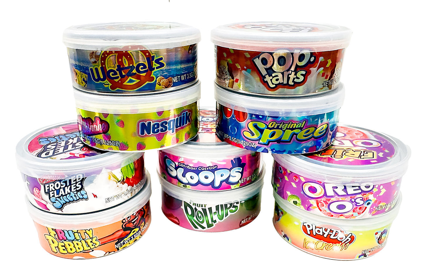 3.5g Tin Can Container - (12 Count) Fruity Pebbles