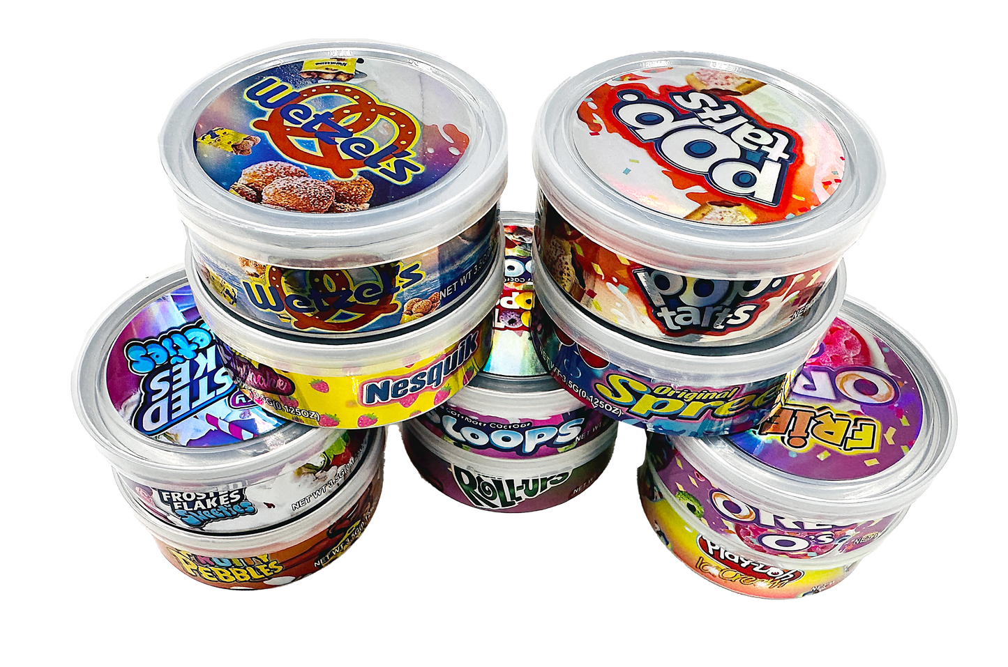 3.5g Tin Can Container - (12 Count) Fruity Pebbles