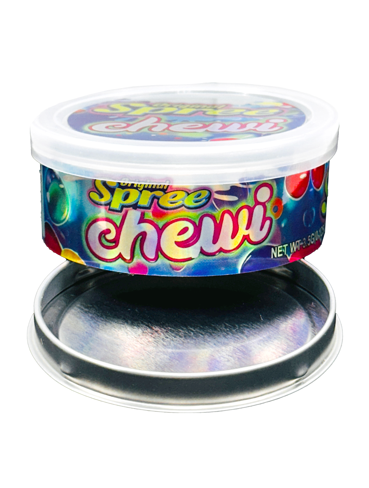 3.5g Tin Can Container - (12 Count) Spree Chewi