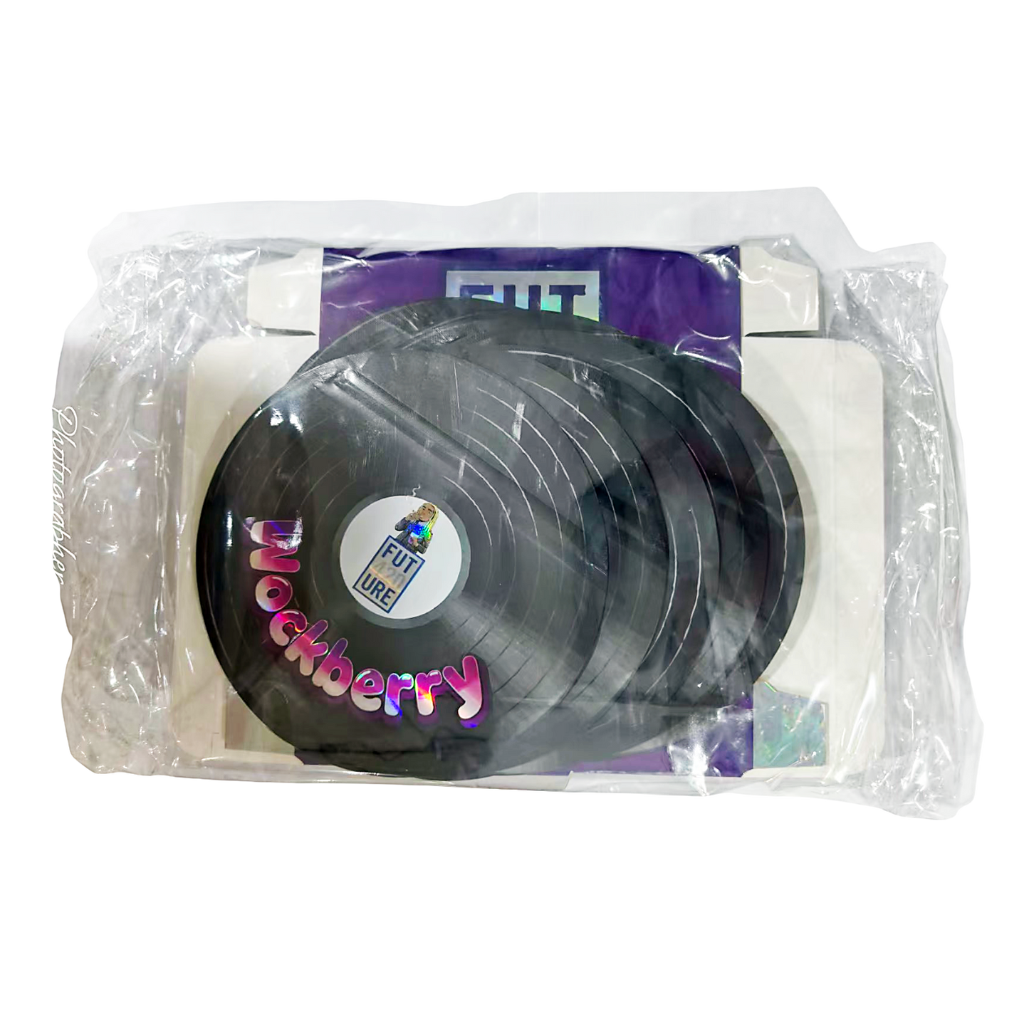 12 Pack – 3.5g Vinyl Record Style Mylar Bags with Matching Boxes - Wockberry
