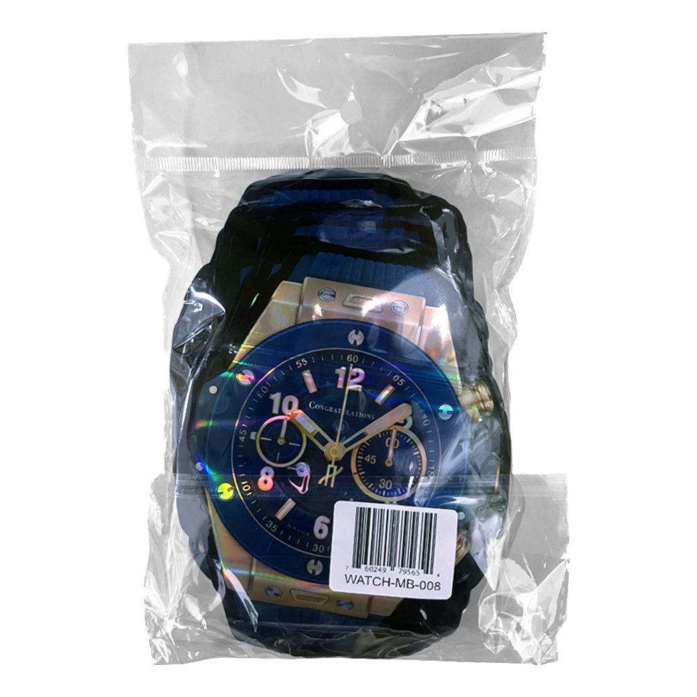 (50 Count) 3.5 Blue Gold Prestige Chrono Watch