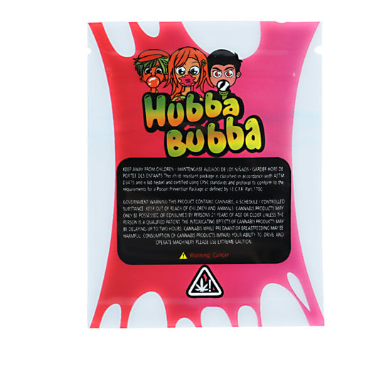 1g Exotic Mylar Bag - Hubba Bubba (100 Count)