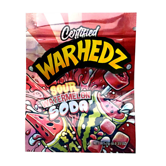 1g Exotic Mylar Bag  - Warhedz Sour Melon (100 Count)