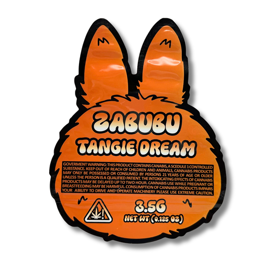 3.5g Shaped Mylar Bag - Salmon Zabubu (50 Count)