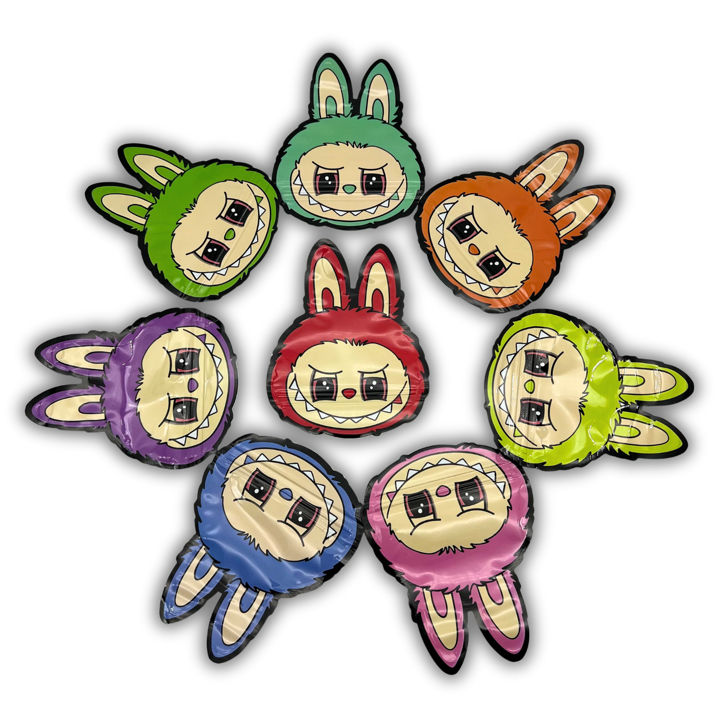 3.5g Shaped Mylar Bag - Pink Zabubu (50 Count)