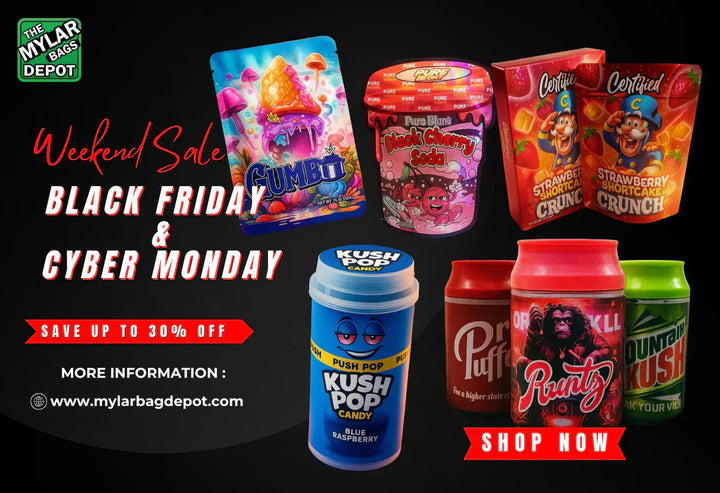 Black Friday to Cyber Monday: Get 30% Off All Orders at Mylar Bag Depot