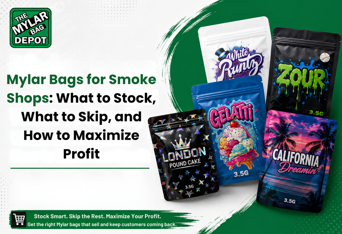 Mylar Bags for Smoke Shops: What to Stock, What to Skip, and How to Maximize Profit
