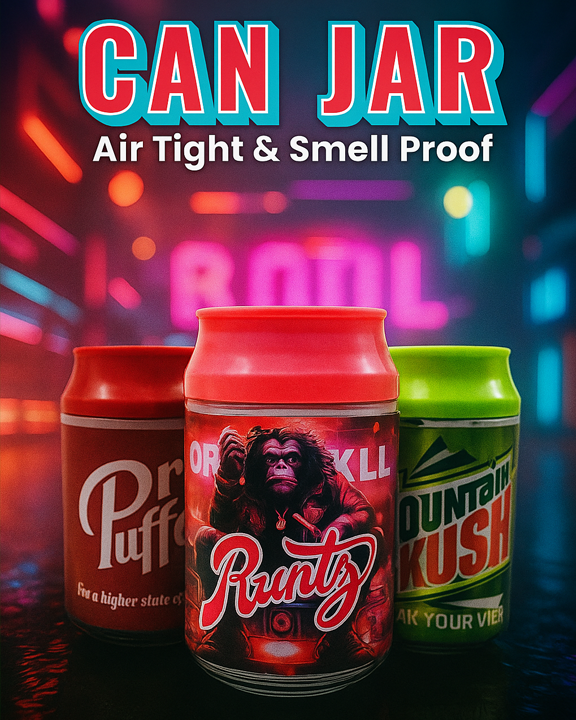Airtight and smell-proof can jar for secure storage of food and herbs