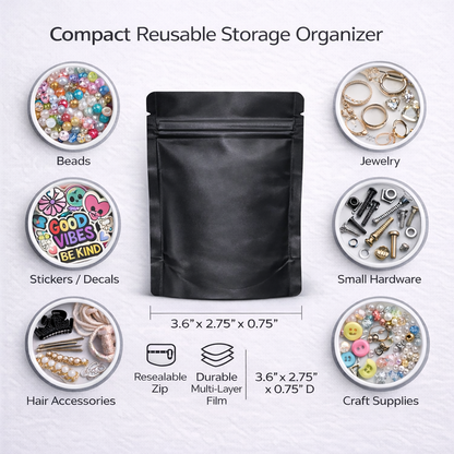 100 Pack – 1g Exotic - CMB - Mylar Bags Resealable Foil Packaging Pouches - Gorilla Skittles