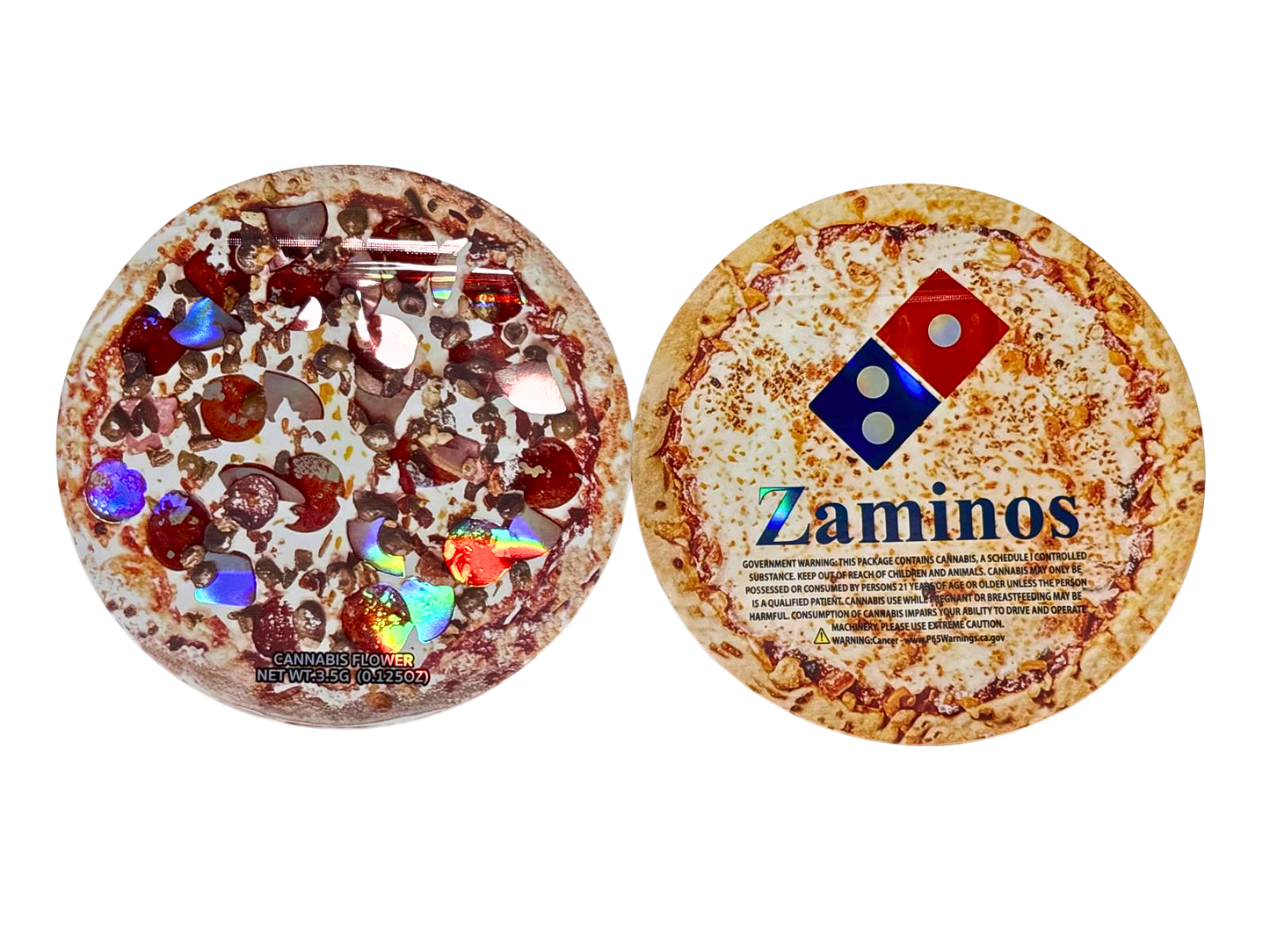 50 Count - Zaminos - 3.5g Shaped Mylar Storage Bag