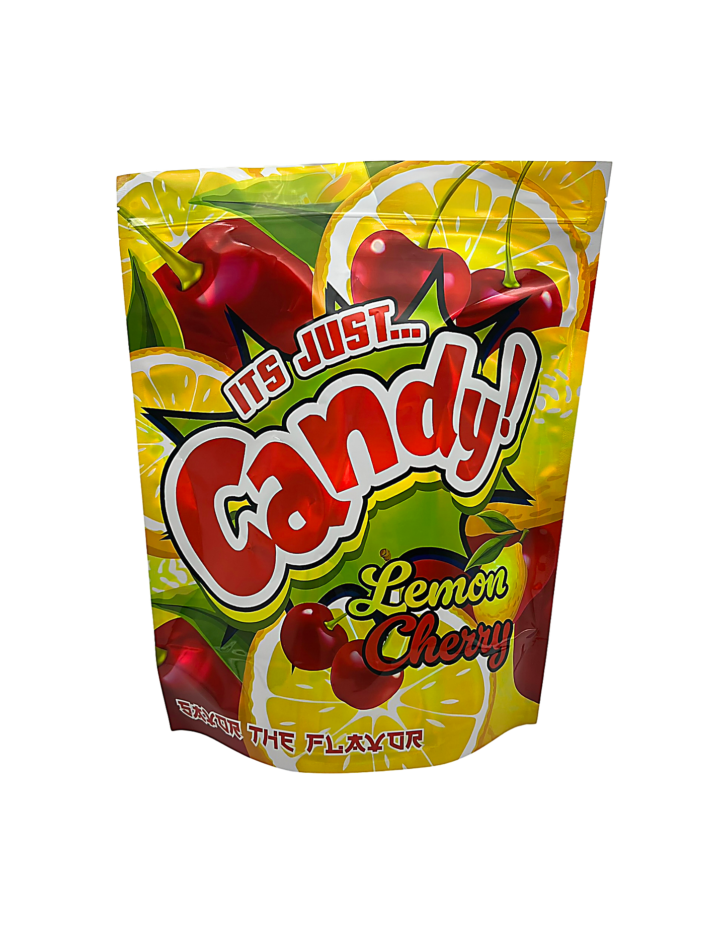 25 Count 15" - 12" LB Size Mylar Bags  Lemon Cherry